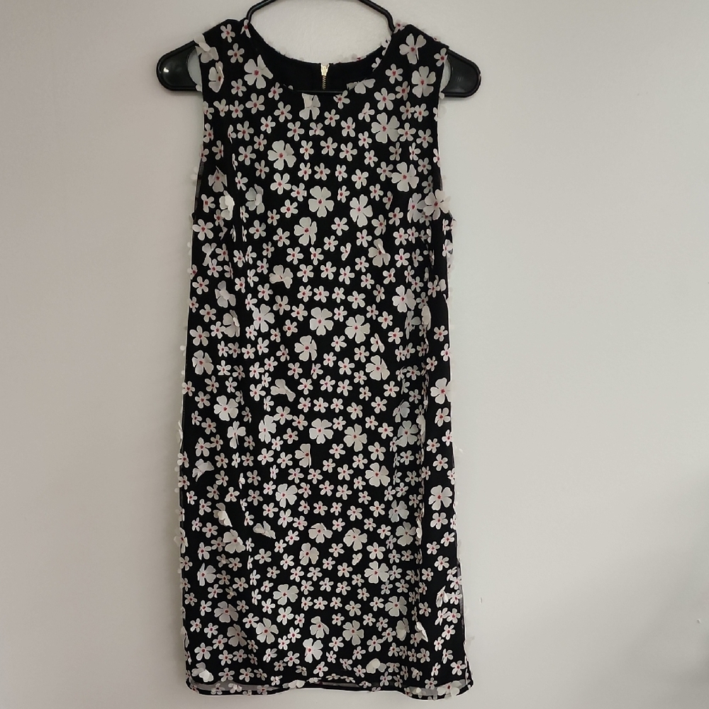 Karl Lagerfeld Floral Applique Dress